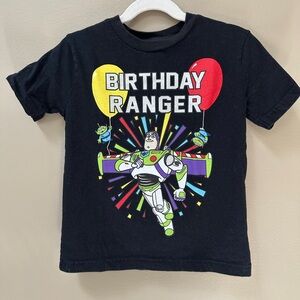 Kids Black Birthday Buzz Ranger T-Shirt